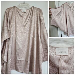 ANDREE BY UNIT Shiny Pink Top
